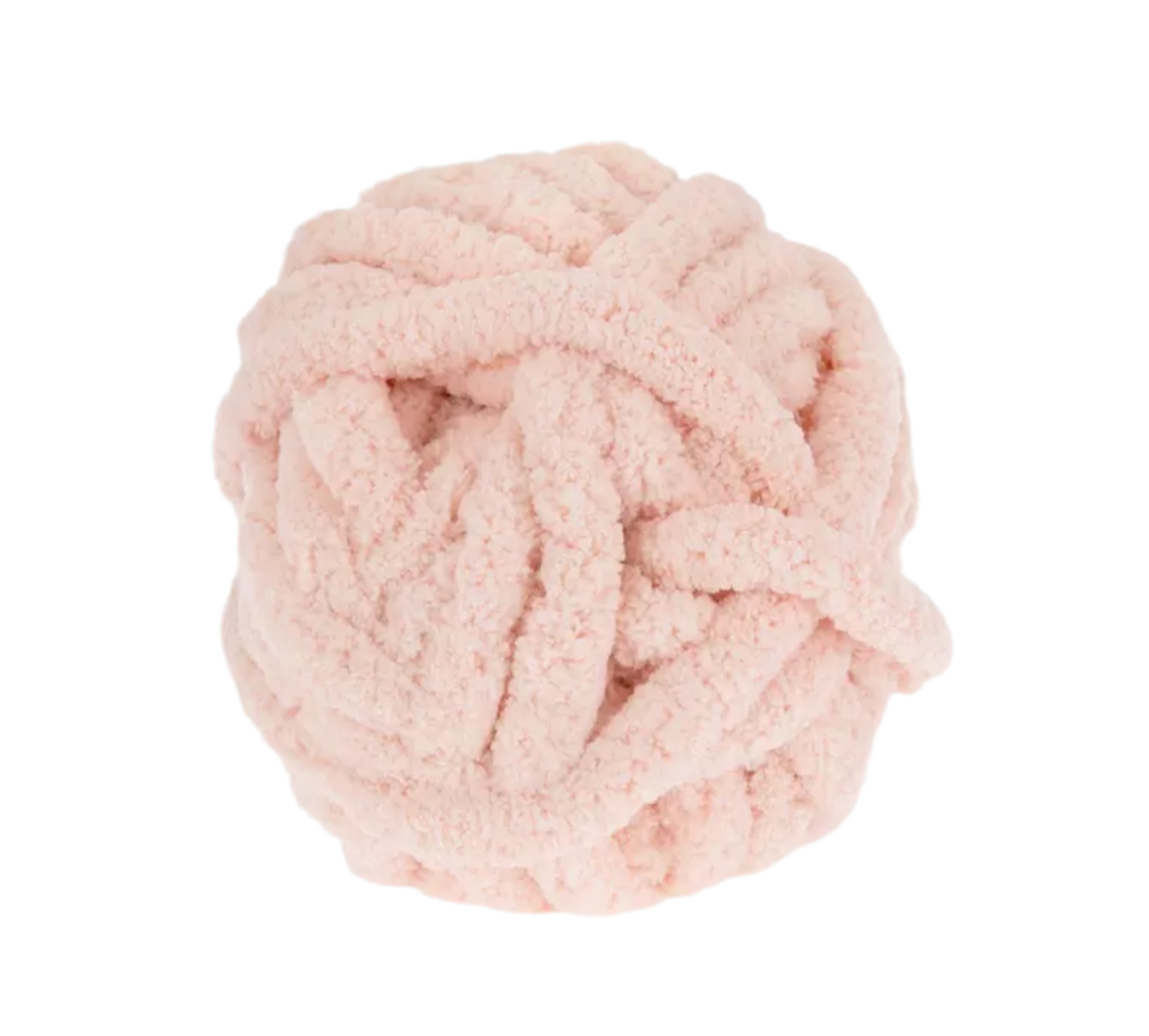 Soft Pink Chunky Knit Blanket.