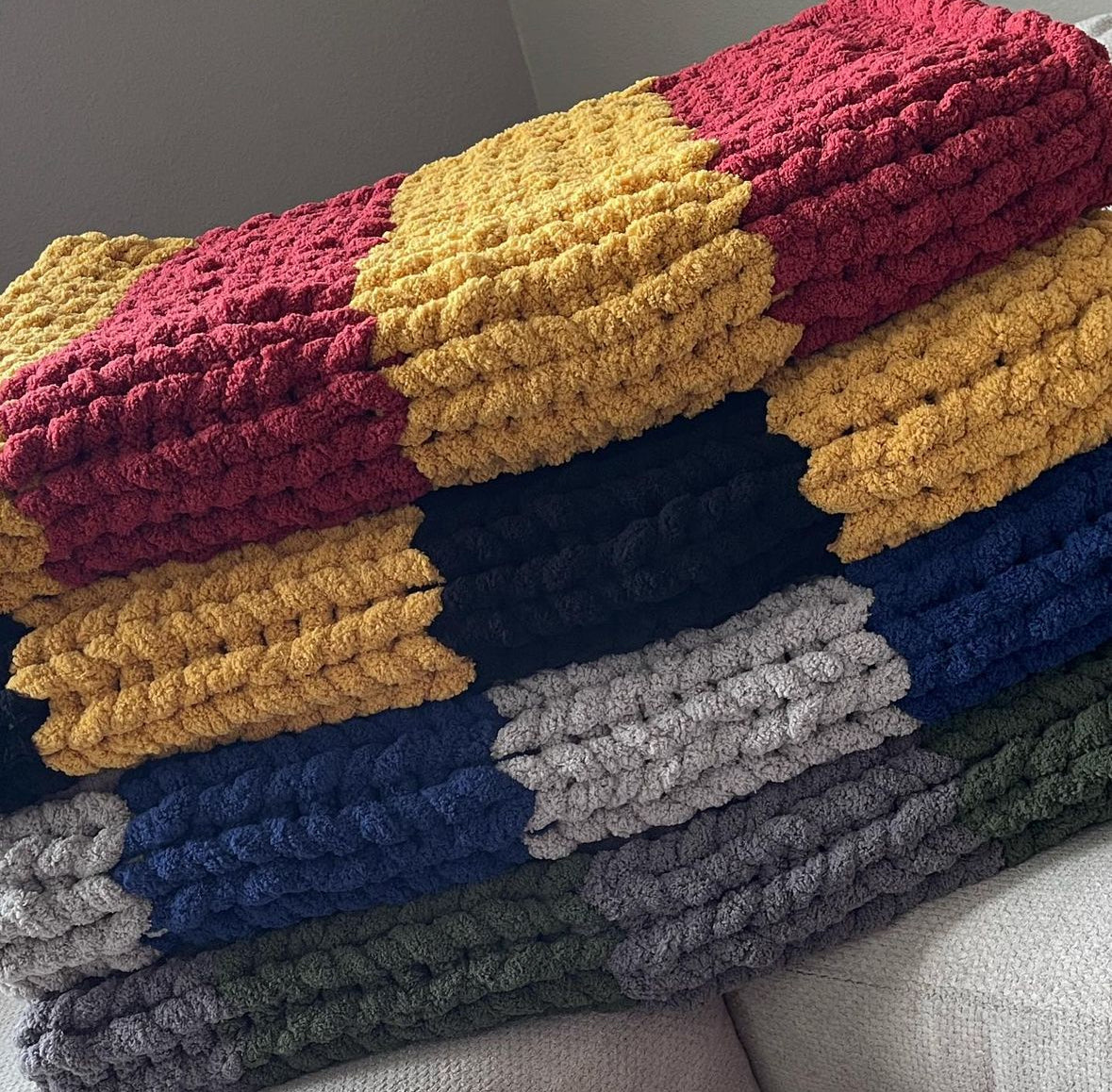 Ravenclaw Chunky Knit Blanket.