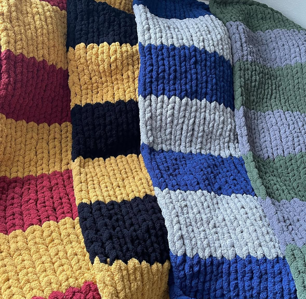 Ravenclaw Chunky Knit Blanket.