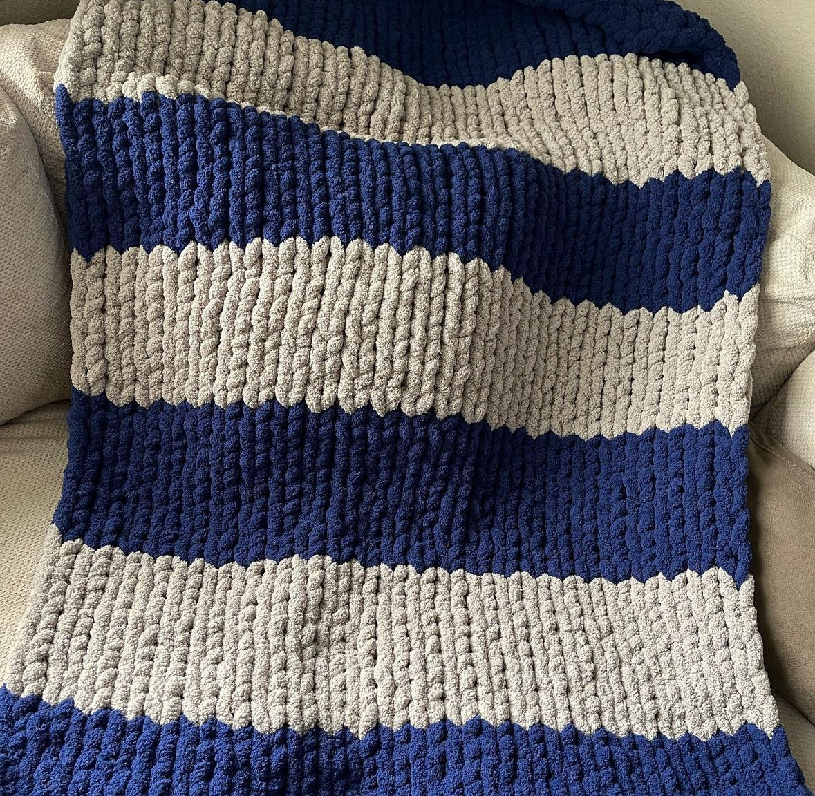 Ravenclaw Chunky Knit Blanket.