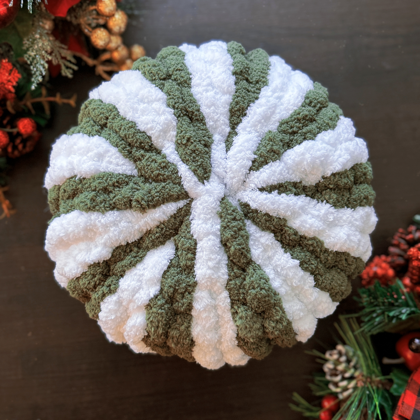 Green Peppermint Pillow.