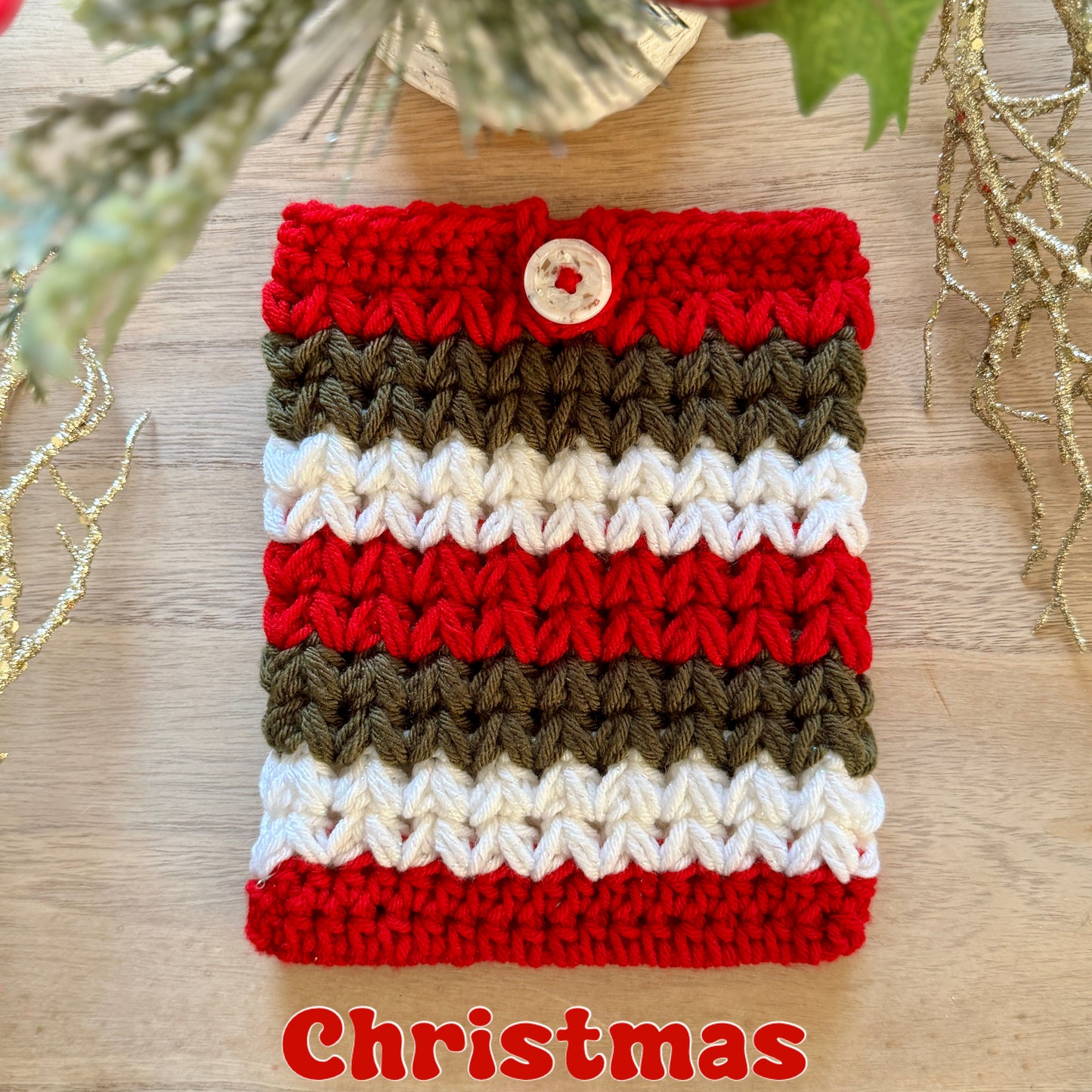 Christmas Kindle Sleeve.