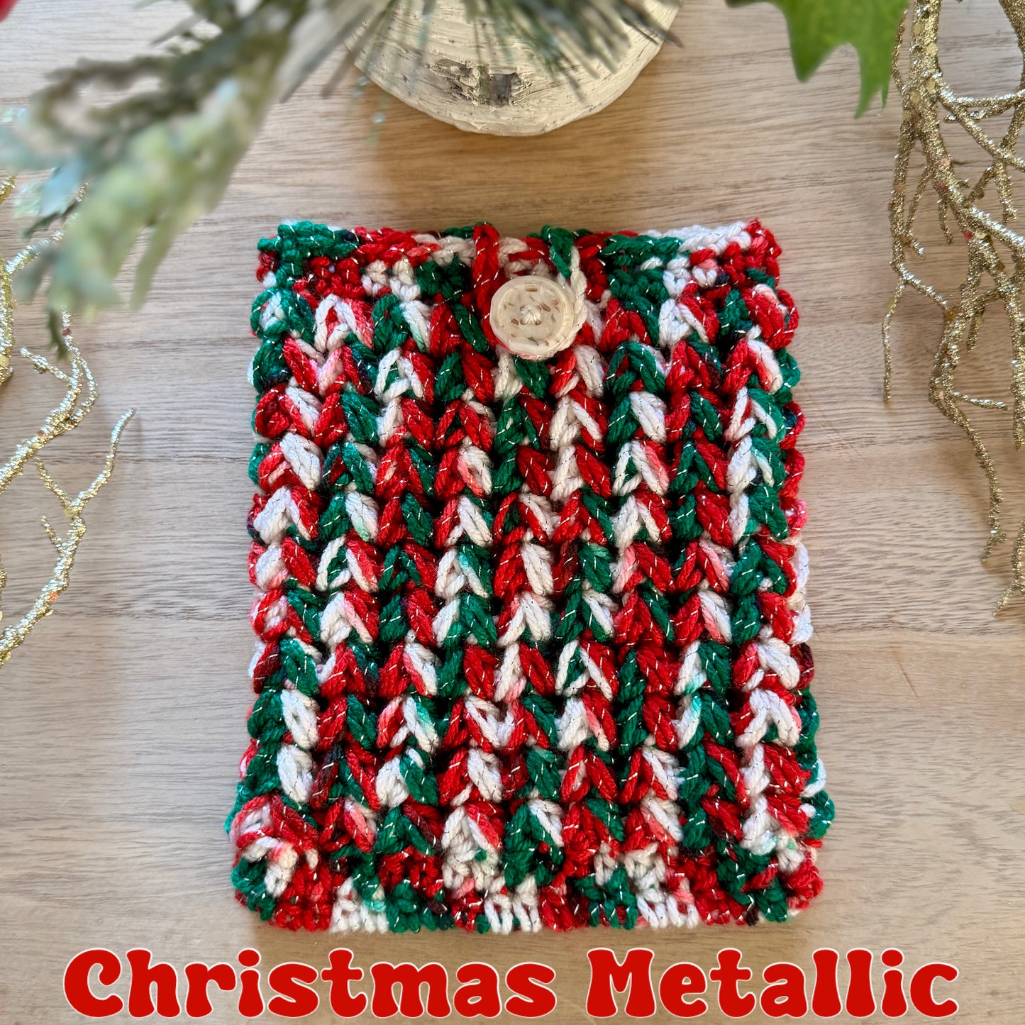 Christmas Kindle Sleeve.